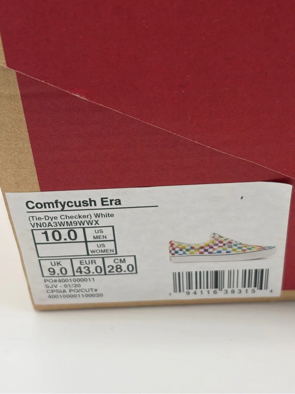 Vans Checkerboard Comfycush Era Low-Top Sneakers in Multicolor Men’s 10